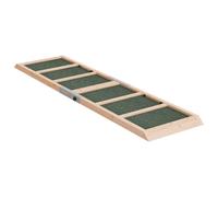 vidaXL Rampa para perros madera maciza de abeto verde 120x30 cm