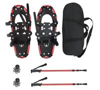 vidaXL Raquetas de Nieve 3 en 1 con Bastones de Senderismo, Jardín y terraza, Equipo Ajustable para Nieve, Material para Deportes invernales, Set de Senderismo, Accesorios para climas fríos, Kit de t