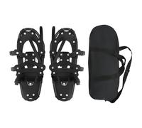 vidaXL Raquetas de Nieve 3 en 1 con Bastones de Senderismo Negro, Jardín y Terraza, Equipos de Nieve Ajustables, Accesorios para Frío, Set de Senderismo