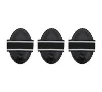 vidaXL Rascadera almohaza 3 unidades acero negro, rasqueta, almohaza, peine de curry, rasquetas, almohazas, peines de curry, peine para caballo