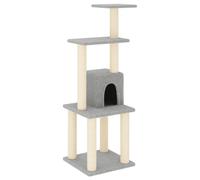 Vidaxl rascador con cueva gris claro para gato