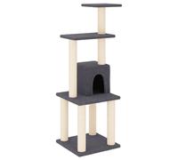 Vidaxl rascador con cueva gris para gatos