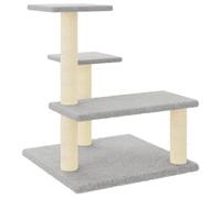vidaXL Rascador para gatos con postes de sisal gris claro 61 cm