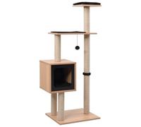 VidaXL Rascador para gatos color Negro