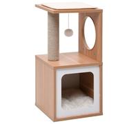 vidaXL Rascador para Gatos con Alfombra Rascadora Poste Casita de Sisal 60 cm
