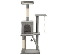 vidaXL Rascador para Gatos con Poste de sisal 120 cm Gris