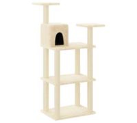 VidaXL Rascador para gatos con postes de sisal color crema