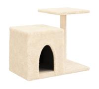 Vidaxl rascador para gatos con postes de sisal color crema 50,5 cm