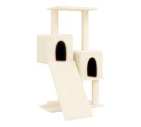 Vidaxl rascador para gatos con postes de sisal color crema 82 cm