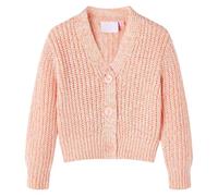 vidaXL Rebeca de Punto Infantil Jersey Ropa Suéter Cárdigan con Cuello en V Rosa 116