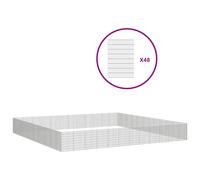 vidaXL Recinto corral animales 48 paneles hierro galvanizado 54x100 cm