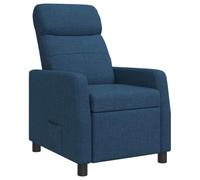 vidaXL Recliner Azul Tela