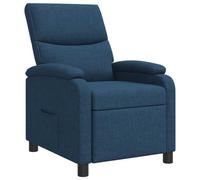 vidaXL Recliner Azul Tela