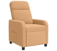 vidaXL Recliner Beige Bouclé