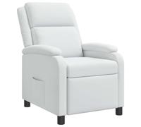 vidaXL Recliner Blanco Tela