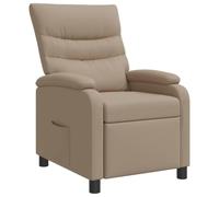 vidaXL Recliner Capuchino Cuero sintético