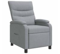 vidaXL Recliner Gris Claro Tela