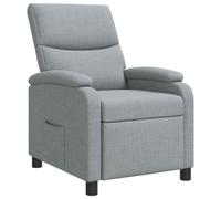 vidaXL Recliner Gris Claro Tela