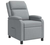 vidaXL Recliner Gris Claro Tela