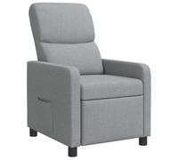 vidaXL Recliner Gris Claro Tela
