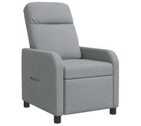 vidaXL Recliner Gris Claro Tela