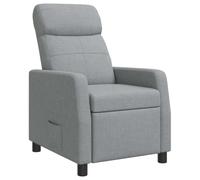 vidaXL Recliner Gris Claro Tela