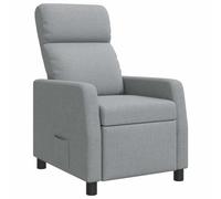 vidaXL Recliner Gris Claro Tela