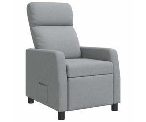 vidaXL Recliner Gris Claro Tela
