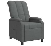 vidaXL Recliner Gris Oscuro Tela