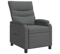 vidaXL Recliner Gris Oscuro Tela