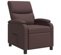 vidaXL Recliner Marrón Cuero sintético