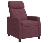 vidaXL Recliner Morado Tela