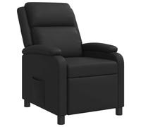vidaXL Recliner Negro Cuero sintético