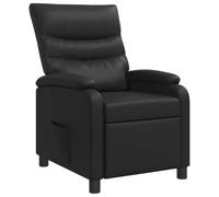 vidaXL Recliner Negro Cuero sintético
