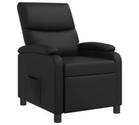 vidaXL Recliner Negro Cuero sintético