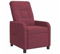 vidaXL Recliner Rojo Vino Tela