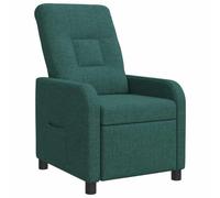 vidaXL Recliner Verde Oscuro Tela