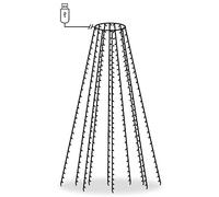 vidaXL Red de Luces de Árbol de Navidad, Adorno Luminoso con 300 Leds, Luces Decorativas para Árboles de Navidad Fiestas, Colorido 300 cm