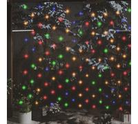vidaXL Red de Luces de Navidad 306 LED Colores 3x3 m Interior/Exterior