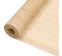 vidaXL Red de Privacidad Pantalla Balcón Jardín Patio Terraza Protector Solar Valla Malla Ocultación Toldo Duradero HDPE Beige 1,8x25 m 75 g/m²