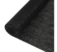 vidaXL Red de Privacidad Pantalla Balcón Jardín Patio Terraza Protector Solar Valla Malla Ocultación Toldo Duradero HDPE Negro 2x10 m 150 g/m²