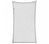 vidaXL Red de Remolque con Cuerda elástica PP Negro 6x3,5 m, Red de Carga, Red de Carga para Remolque, Cubierta de Remolque de Malla