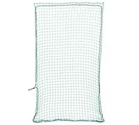 vidaXL Red de Remolque con Cuerda elástica PP Verde 6x3,5 m, Red de Carga, Red de Carga para Remolque, Cubierta de Remolque de Malla