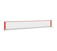 vidaXL Red de Tenis poliéster Negro y Rojo 600x100x87 cm