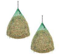 vidaXL Red para Heno 2 Redes Redondas 0,75 x 0,5 m Material PP Color Verde