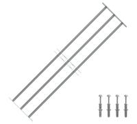 vidaXL Reja de Seguridad para Ventanas Ajustable con 2 Travesaños 1000-1500mm