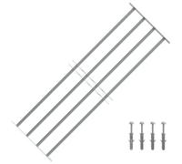 vidaXL Reja de Seguridad para Ventanas Ajustable con 4 Travesaños 1000-1500mm