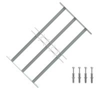 vidaXL Reja de seguridad para ventanas ajustable con 4 travesaños 500-650 mm
