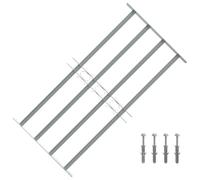 vidaXL Reja de seguridad para ventanas ajustable con 4 travesaños 700-1050 mm