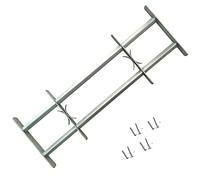 vidaXL Reja de Seguridad para Ventanas Ajustable con 2 Travesaños 1000-1500mm